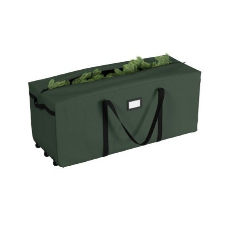 HASTINGS HOME Hastings Home Rolling Christmas Tree Storage Duffel Bag- For 9 FT Artificial Trees- Green Canvas 740910DUQ